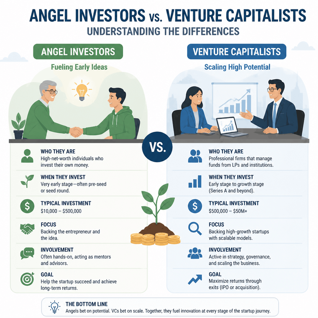 Angel Investors vs. Venture Capitalists: Understanding the Differences