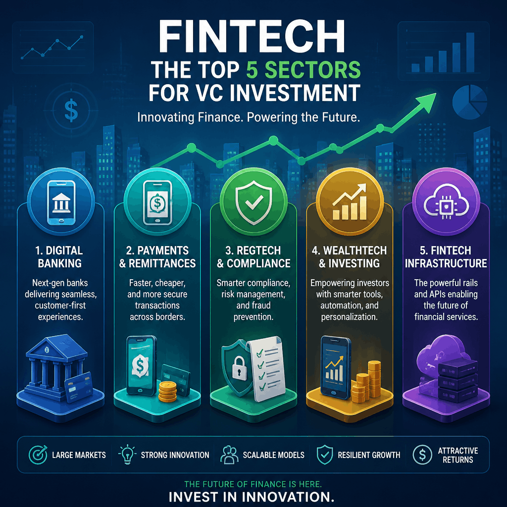 Fintech: The Top 5 Sectors for VC Investment